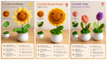Handmade Crochet Flower Pot Collection – Mixed Assorted Styles (Wholesale)